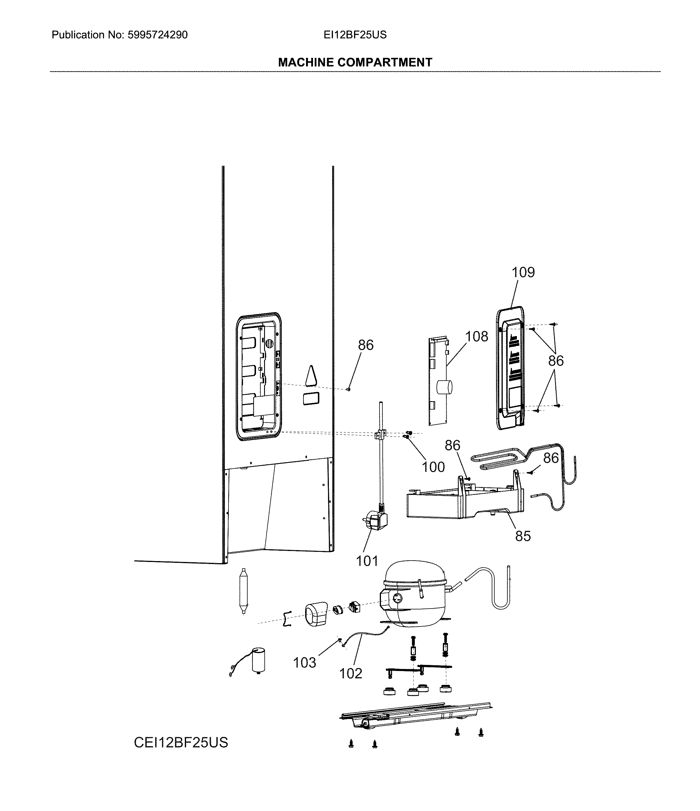 Machine compartment