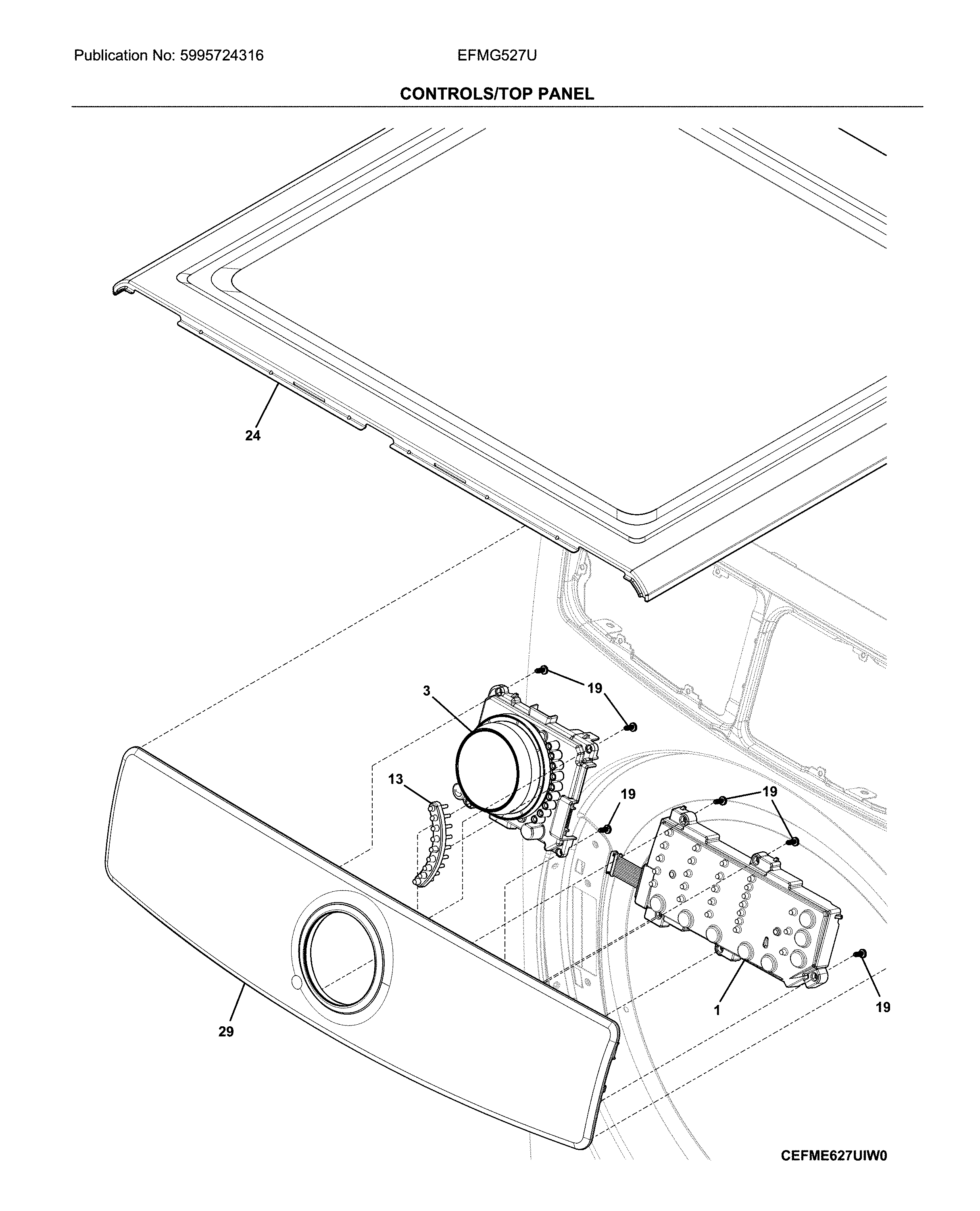 Controls/top panel