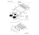 Frigidaire CGEH3047VFD top/drawer diagram