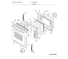 Frigidaire GCRE306CADD door diagram