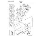 Frigidaire FPGF3077QFL burner diagram