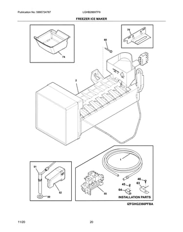 Freezer ice maker