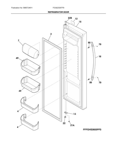 Refrigerator door