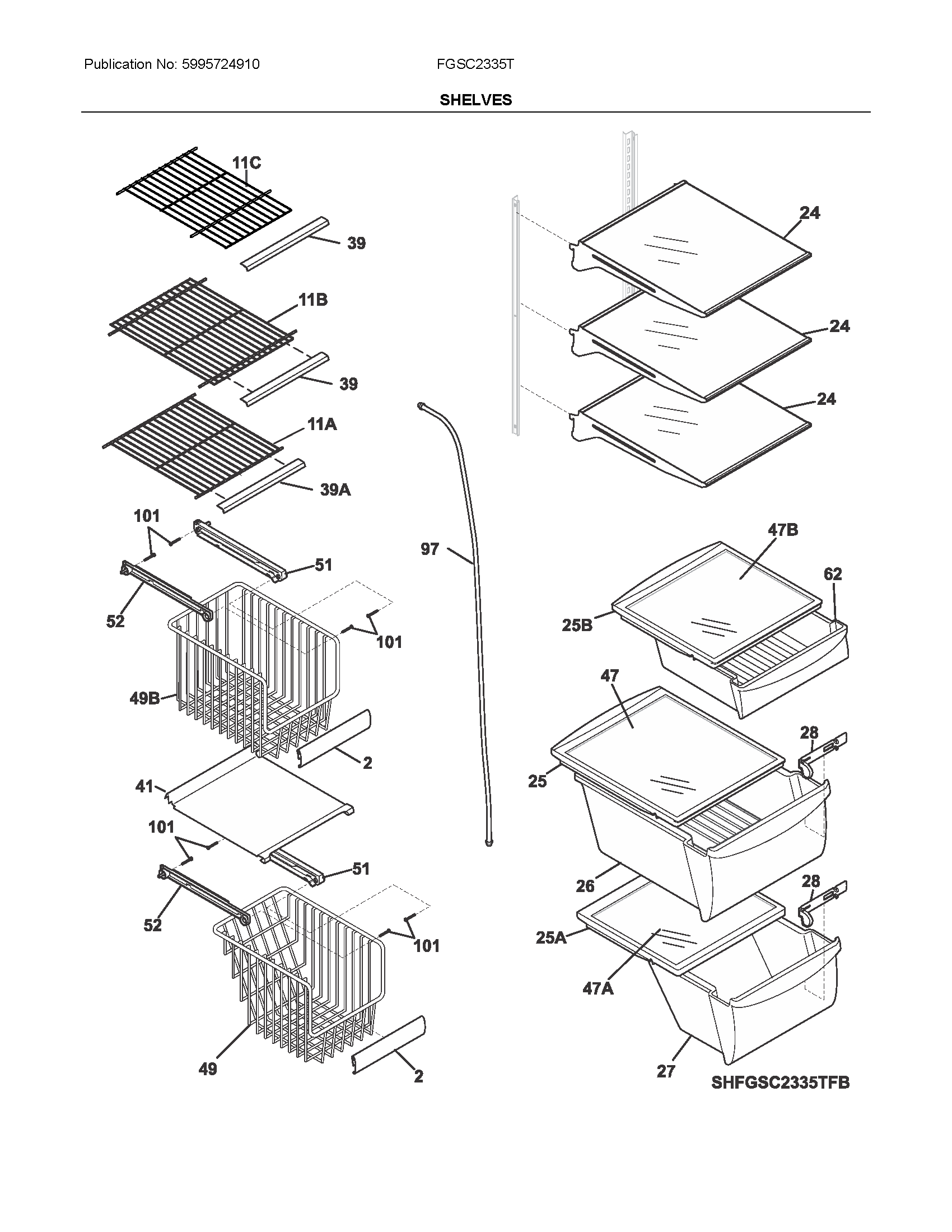 SHELVES