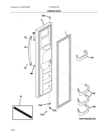 Freezer door