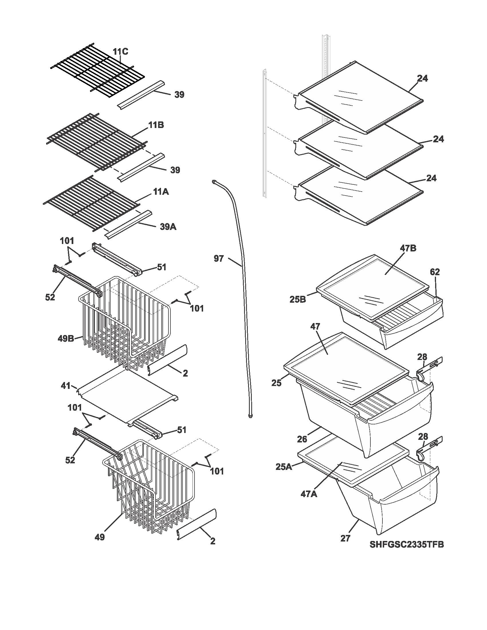 SHELVES