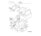 Frigidaire FRSS2623AW0 ice container diagram