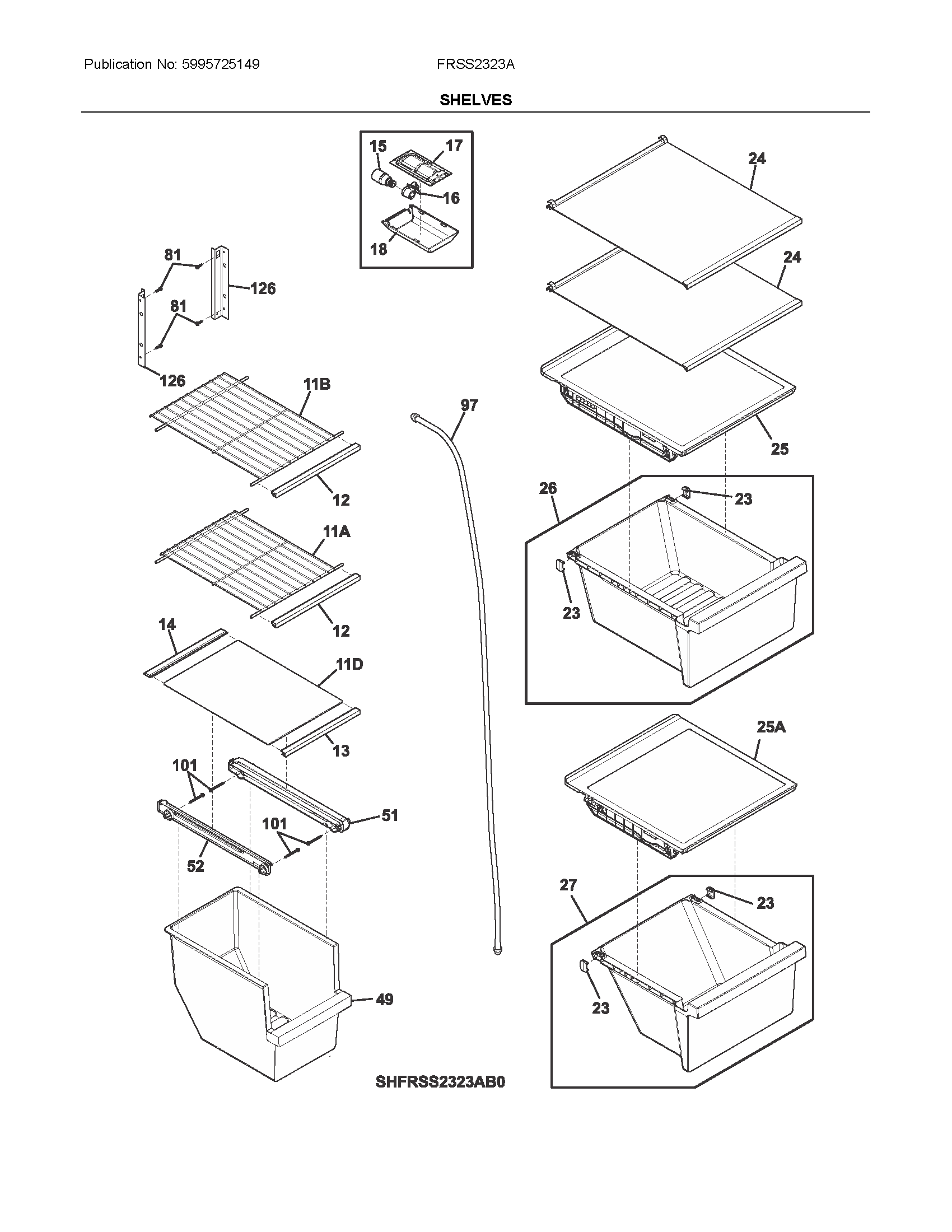 SHELVES