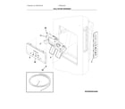 Frigidaire FRSS2323AW0 ice & water dispenser diagram