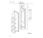 Frigidaire GRSS2352AF0 refrigerator door diagram