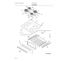 Frigidaire CFEF3016VSD top/drawer diagram