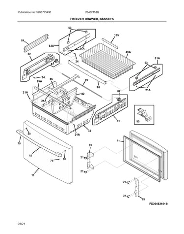 Freezer drawer,baskets