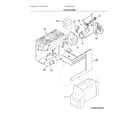 Frigidaire FRSC2333AS0 ice container diagram