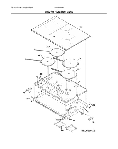 Main top/induction units