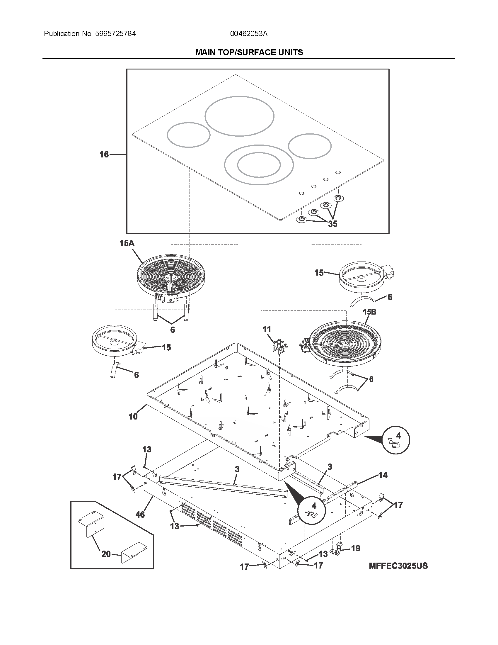 Main top/surface units