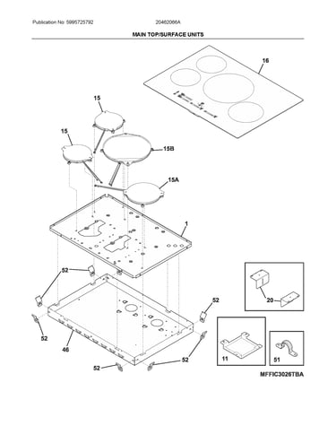 Main top/surface units