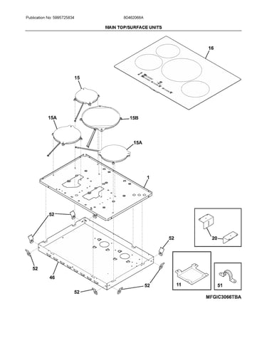 Main top/surface units