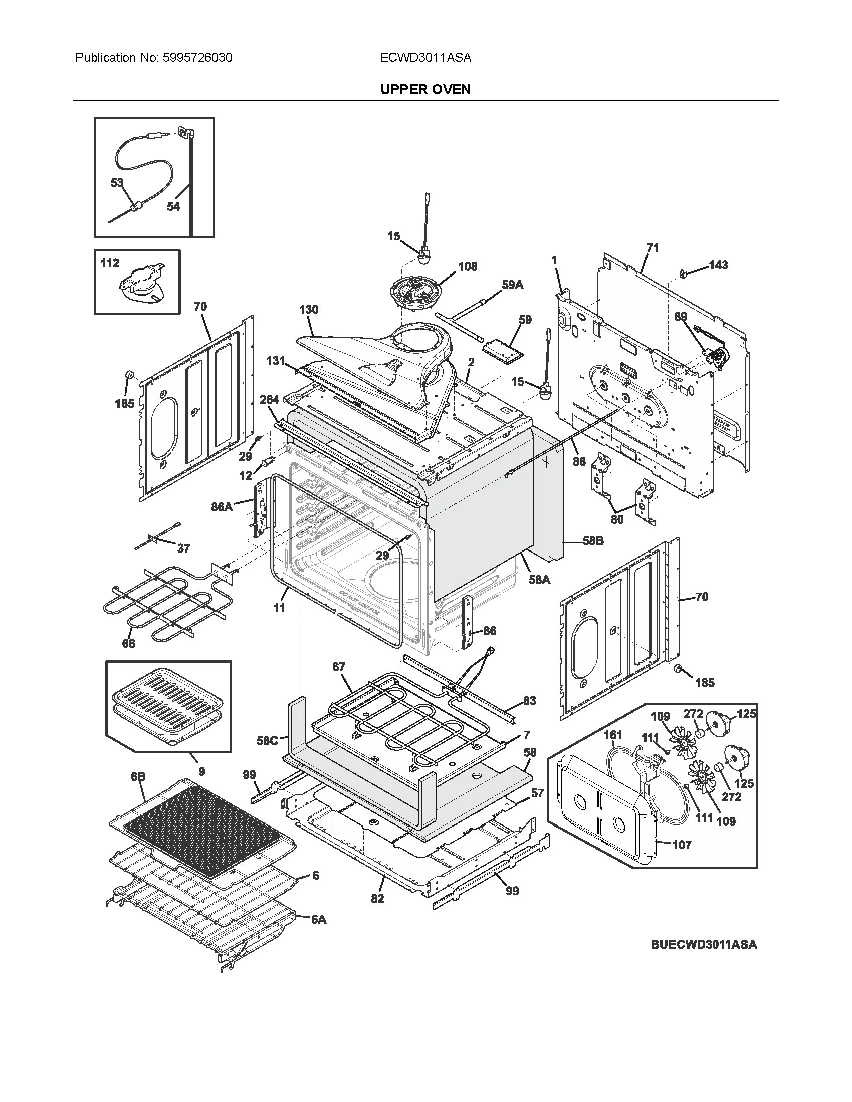Upper oven