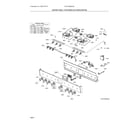 Electrolux ECFD3068ASA control panel / top burner gas configuration diagram