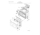 Electrolux ECFD3068ASA door / cooling-venting diagram