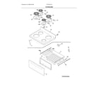 Frigidaire FCRC3012ABD top/drawer diagram