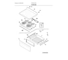 Frigidaire FCRE305CAWE top/drawer diagram