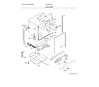 Frigidaire FDSH4501AS1A tub & frame diagram