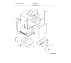 Frigidaire FDSH4501AS3A tub & frame diagram