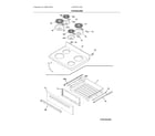 Frigidaire CFEF3017USD top/drawer diagram