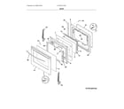 Frigidaire CFEF3017USD door diagram