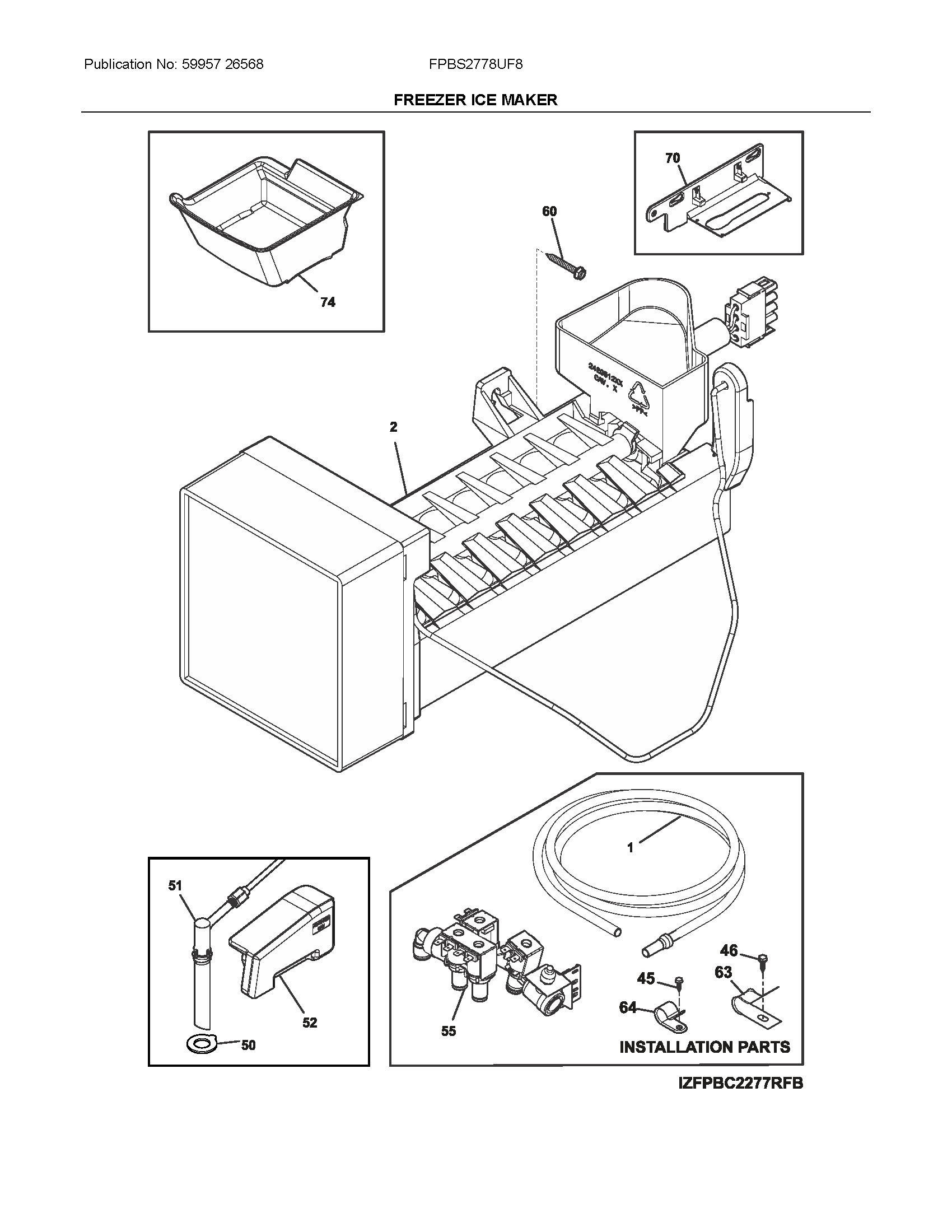 FREEZER ICE MAKER