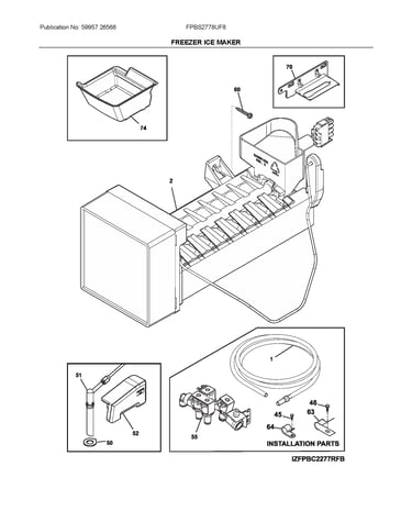 Freezer ice maker