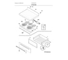 Frigidaire CFEF3054USH top/drawer diagram
