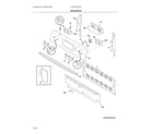 Frigidaire CFEF3054UWJ backguard diagram