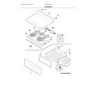 Frigidaire CFEF3054UWJ top/drawer diagram