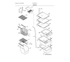 Frigidaire FGSS2335TFA shelves diagram