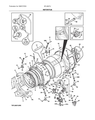 Motor/tub
