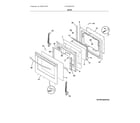 Frigidaire FFEF3054TDP door diagram