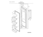 Frigidaire FRSS2623AS1 refrigerator door diagram