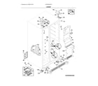 Frigidaire FRSS2623AS1 cabinet diagram