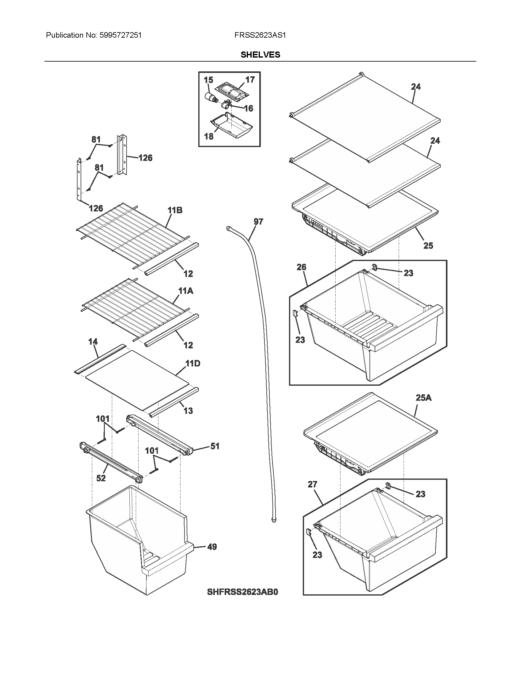 SHELVES