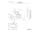 Frigidaire FRSS2623AS1 ice & water dispenser diagram