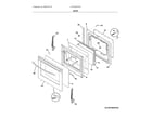 Frigidaire LFEF3054TDM door diagram