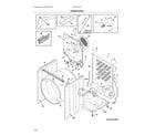 Electrolux ELFE7637AW0 cabinet/drum diagram