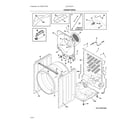 Electrolux ELFG7637AT0 cabinet/drum diagram