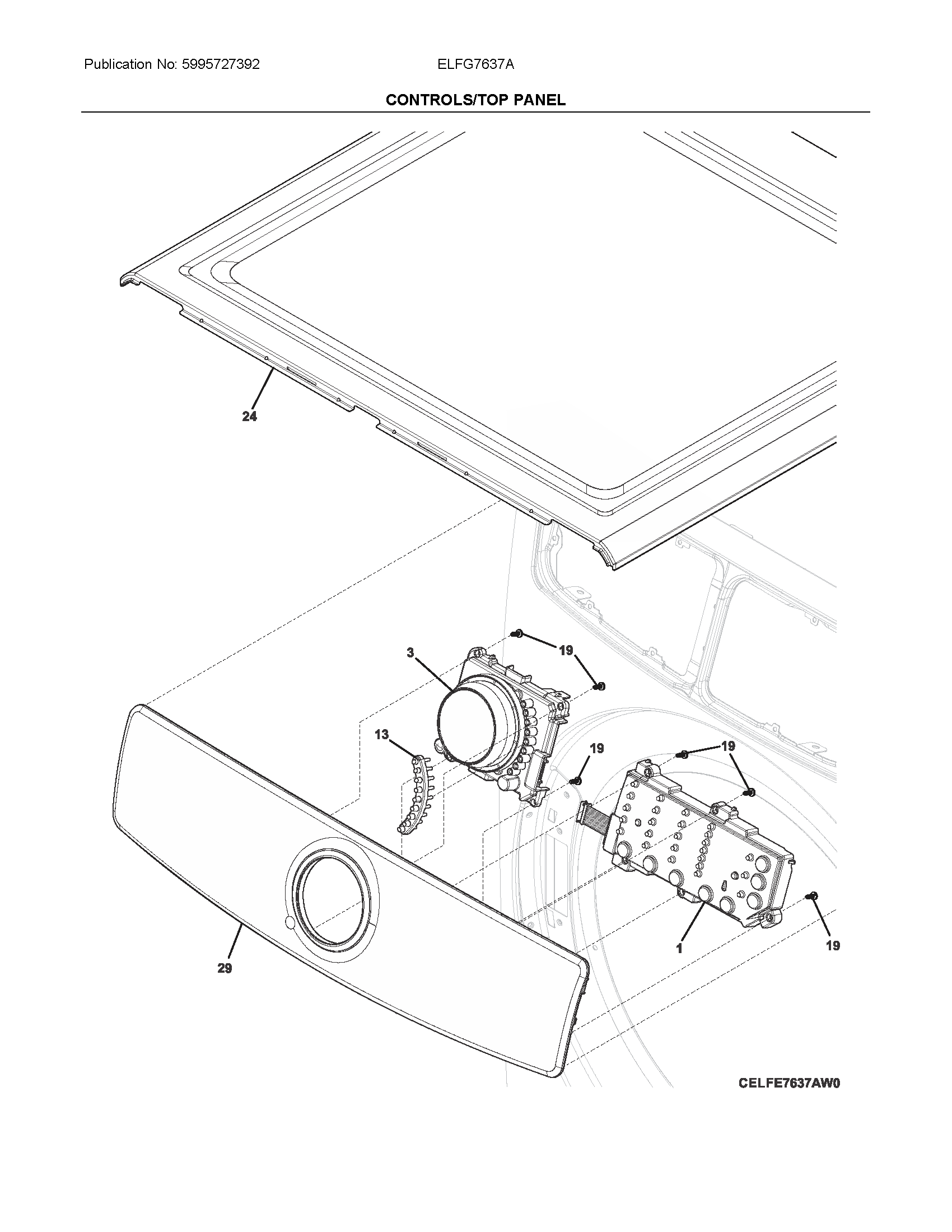 Controls/top panel