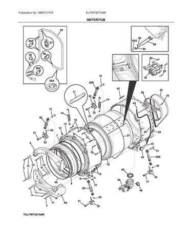 Motor/tub