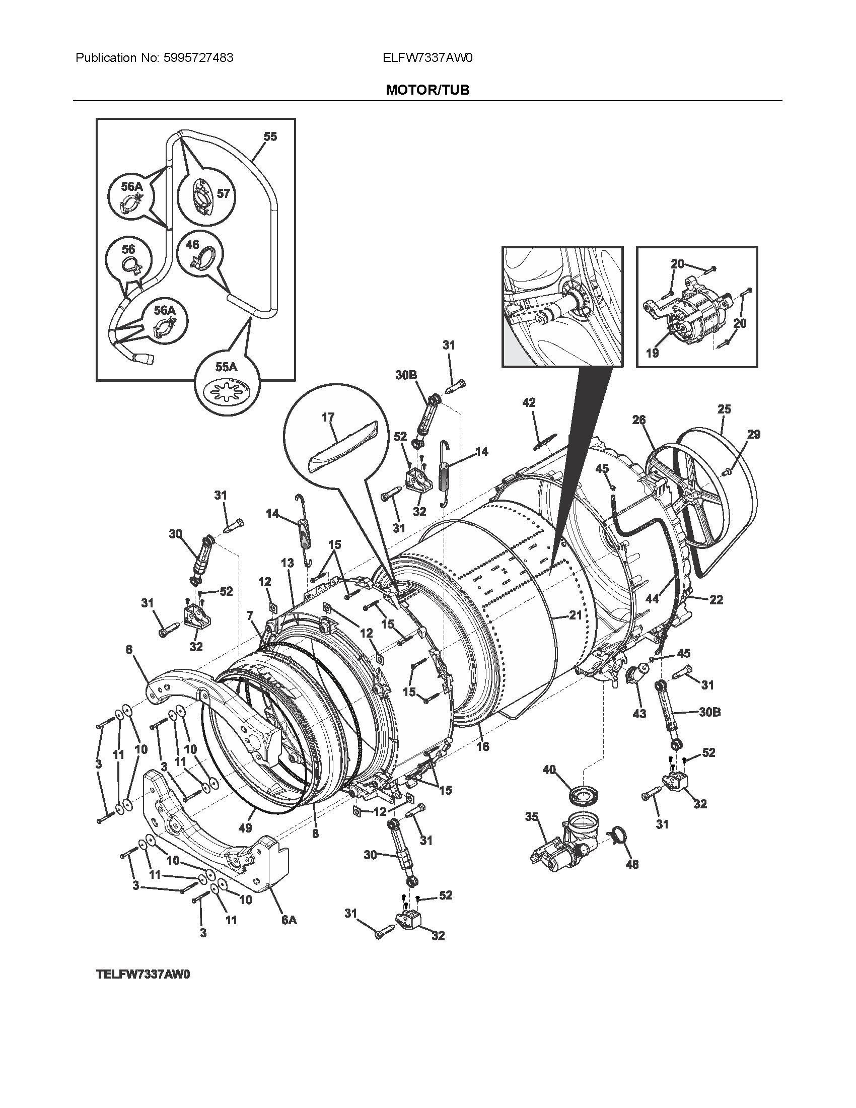 Motor/tub