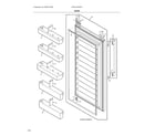 Frigidaire FPRU19F8WF1 doors diagram