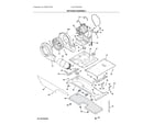 Frigidaire FLCE7522AW3 motor/blower/belt diagram
